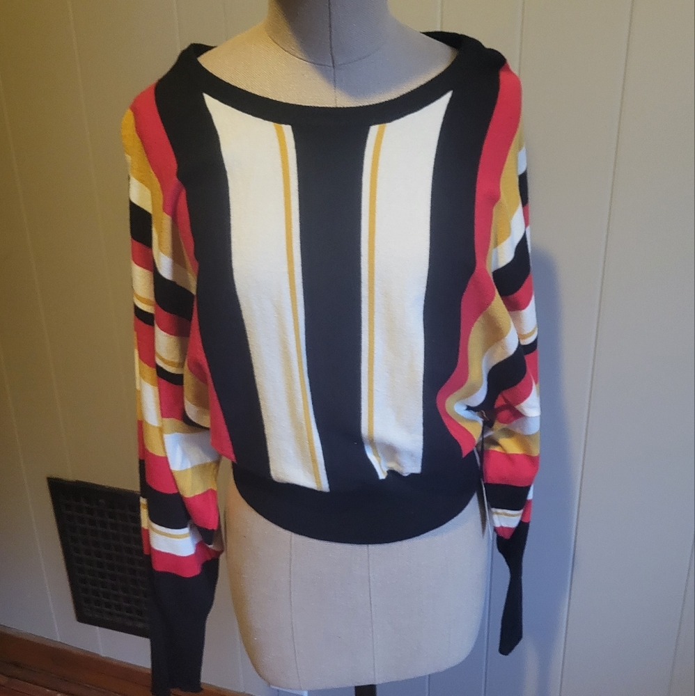 Forever 21 Striped Multicolor Sweater